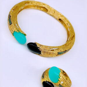 Bracelet + Bague en Or 18k Pomi chic 53.84g