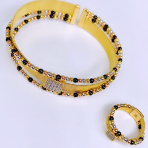 Bracelet + Bague en or 18k Chic 36.1g