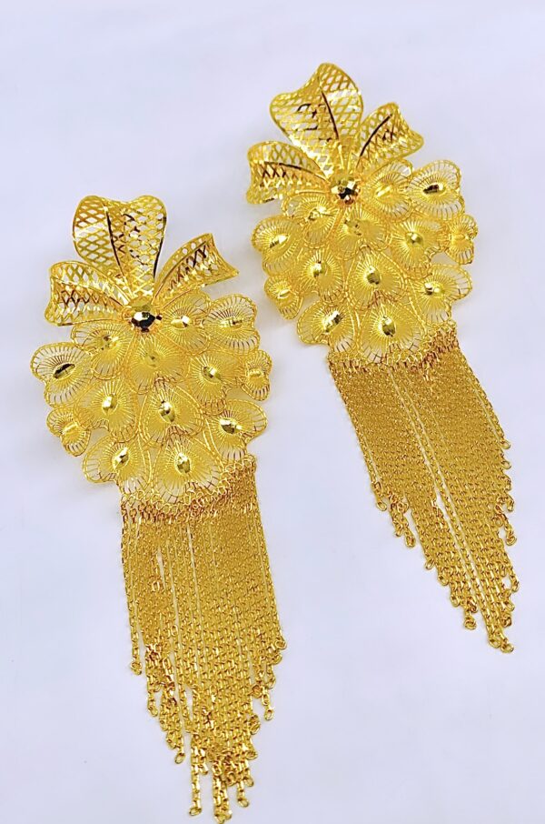 Boucles d’oreilles en Or La solution_filigrane 18k 27,48g