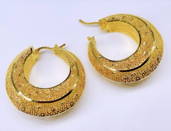 Boucles d'oreilles en Or 18k La solution filigrane 8.46g